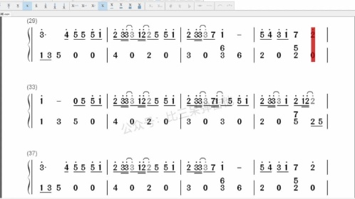 冬眠拇指琴卡林巴琴曲谱