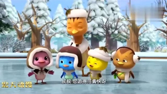 经典儿童动漫:下雪啦!你最想在下雪的时候做什么呢?