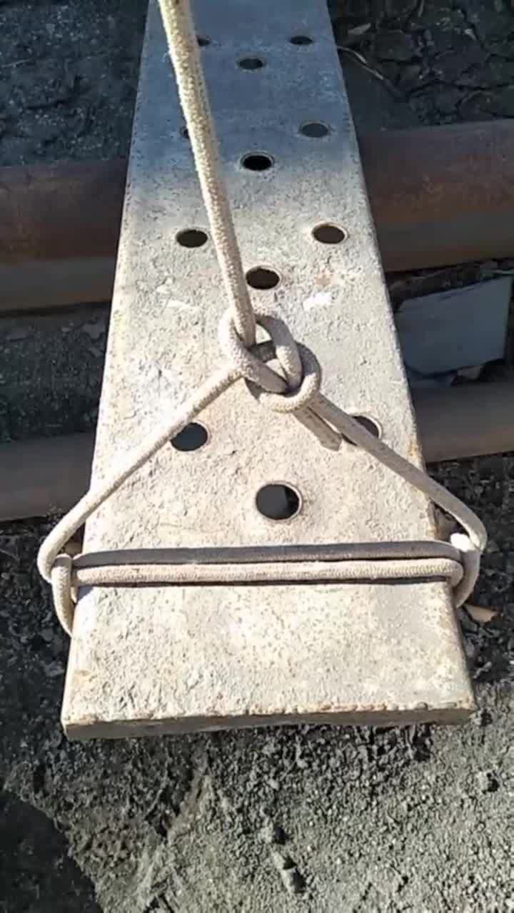 绳结小技巧:教你一招秋千结架板结的打结方法!