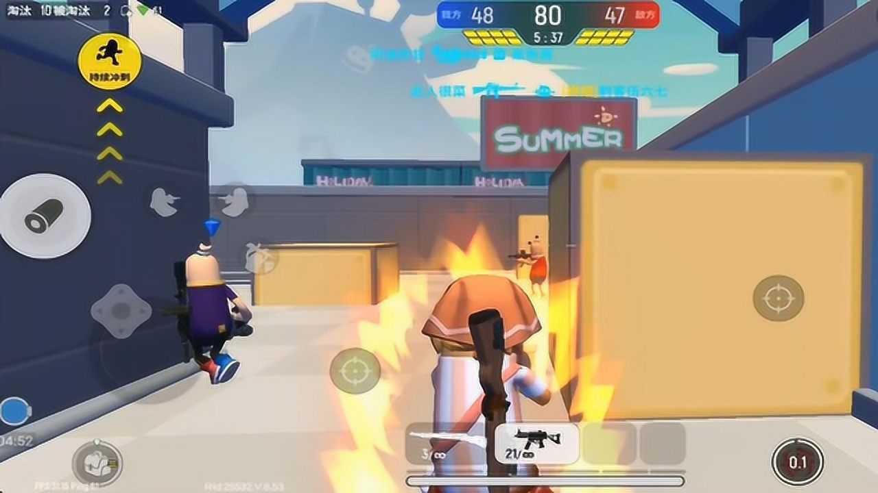 游戏解说香肠派对第203集团队激斗之五号广场的优势