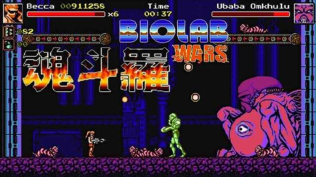 魂斗罗风格游戏 出现冰关元素《Biolab Wars》