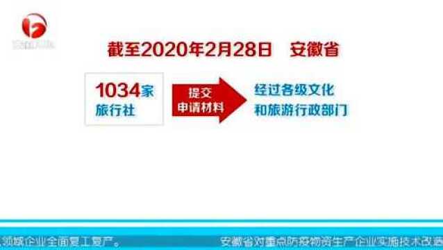 安徽:出台扶持政策 加大力度帮扶文化旅游企业行业 为企业纾困解难