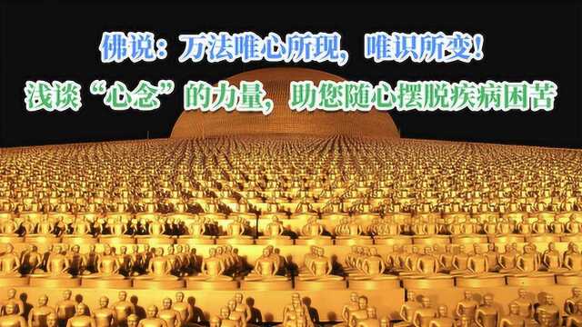 万法唯心所现,唯识所变!浅谈“心念”的力量,助您随心摆脱困苦