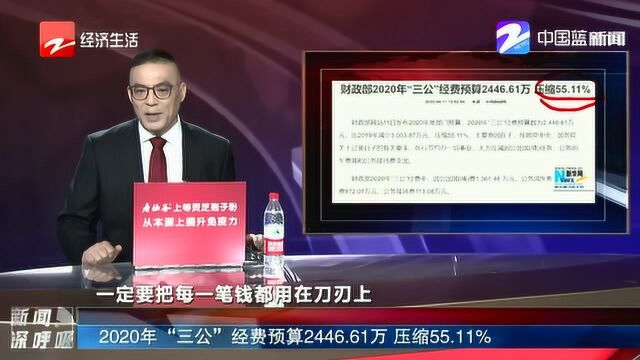 2020年“三公”经费预算2446.61万 压缩55.11%