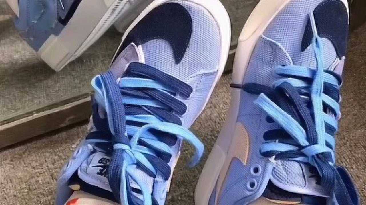 神仙配色低帮拆线开拓者开箱上脚超级好看