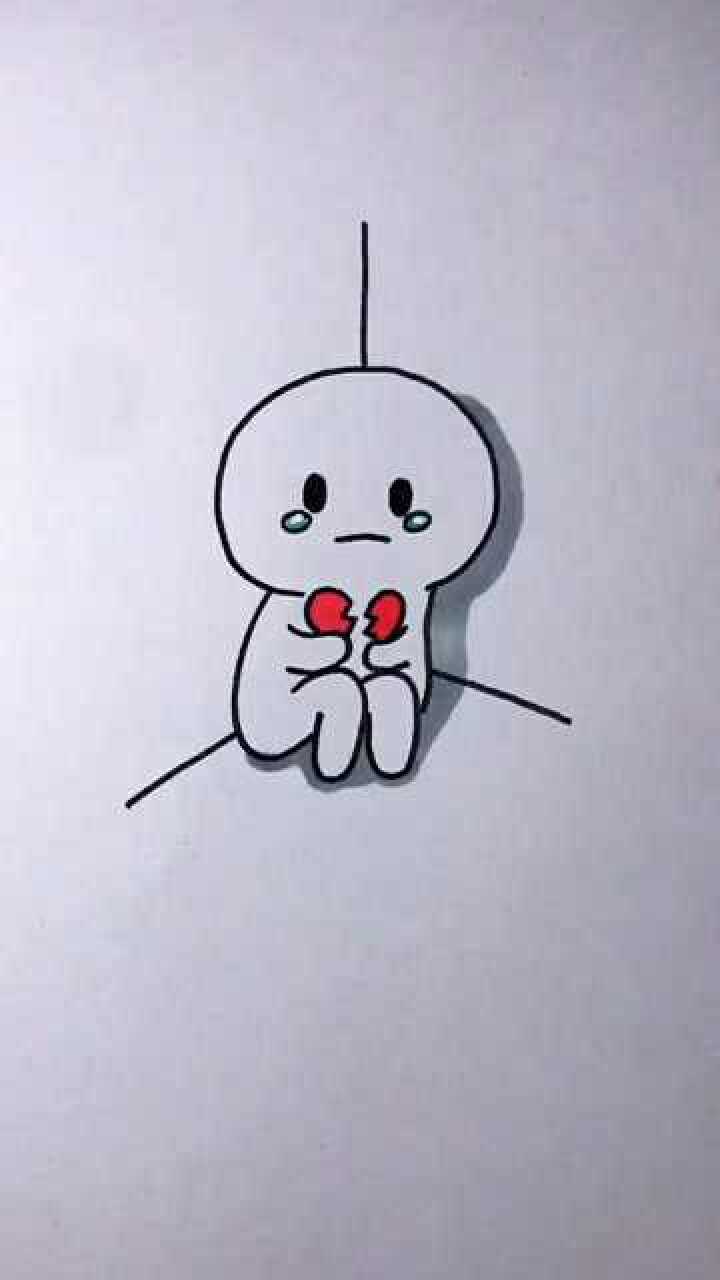 画一个受委屈的表情包,看着可怜巴巴的_腾讯视频