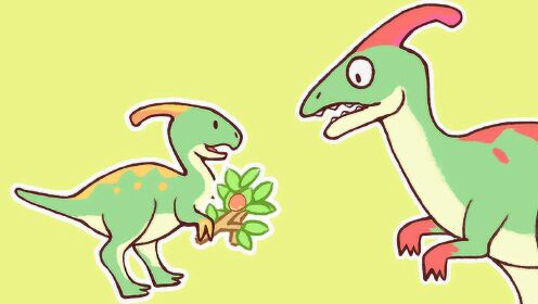 副栉龙只吃树叶和果子,霸王龙自己把肉吃掉了