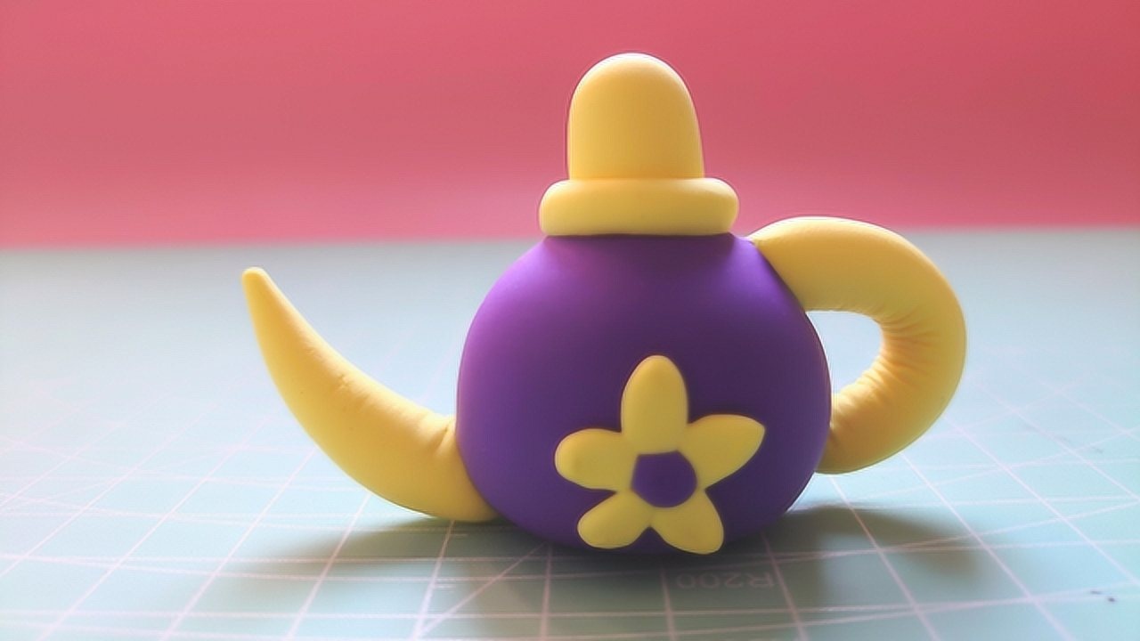 超轻黏土手工艺:茶壶