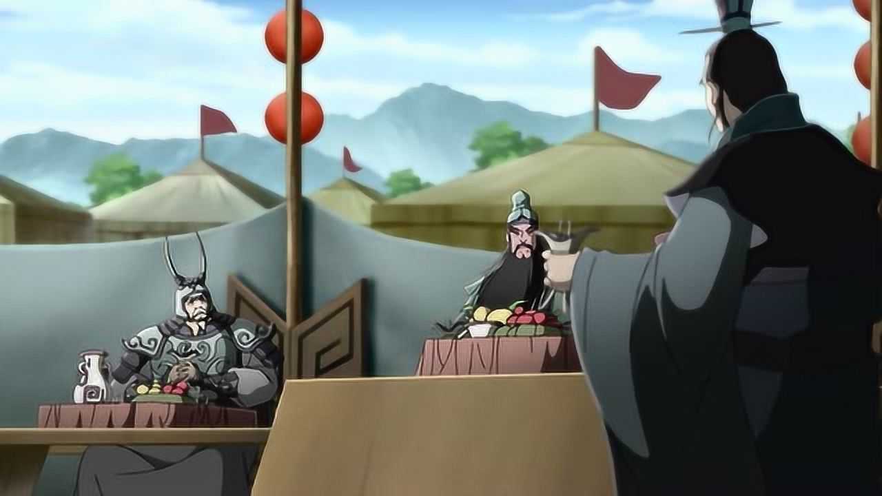 三国演义动画版:看关羽有多嚣张,视江东群雄如鼠辈;单刀赴会吓坏东吴