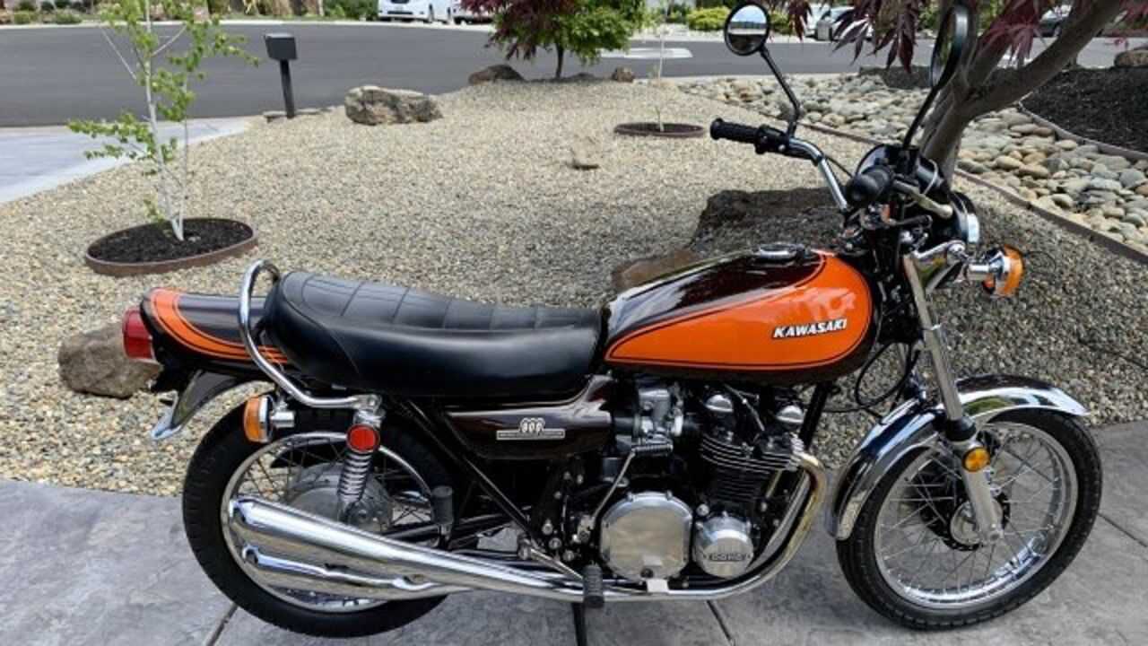 1973年川崎z1经典老车川崎900风冷四缸街车