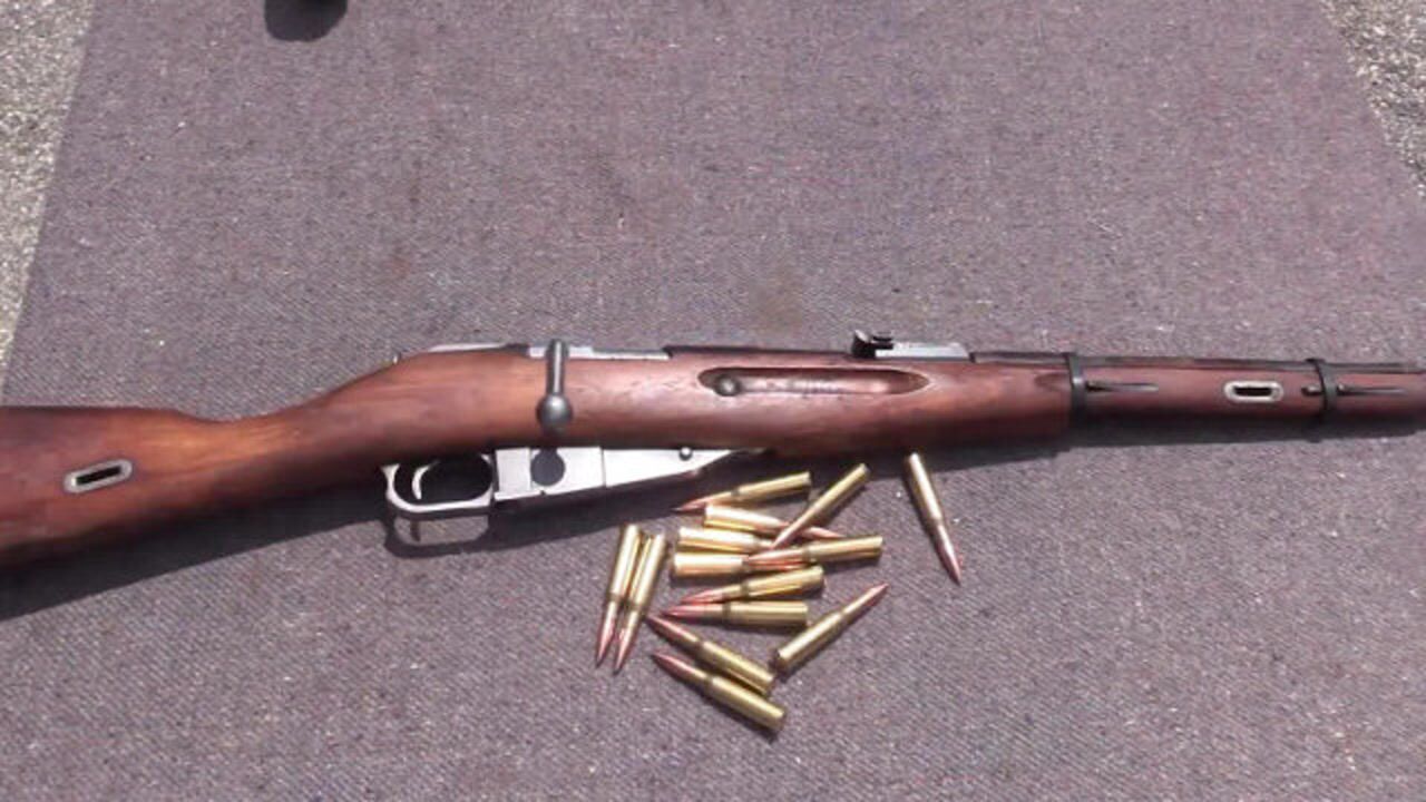 莫辛纳甘m44卡宾枪,弹仓压弹5发射击测试,拉栓声音清脆又好听