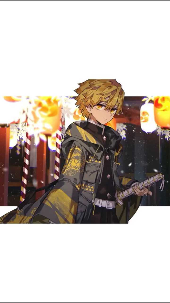 鬼灭之刃里长头发的善逸可以有多帅