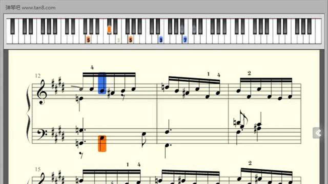 钢琴谱考级八级曲目库朗特亨德尔