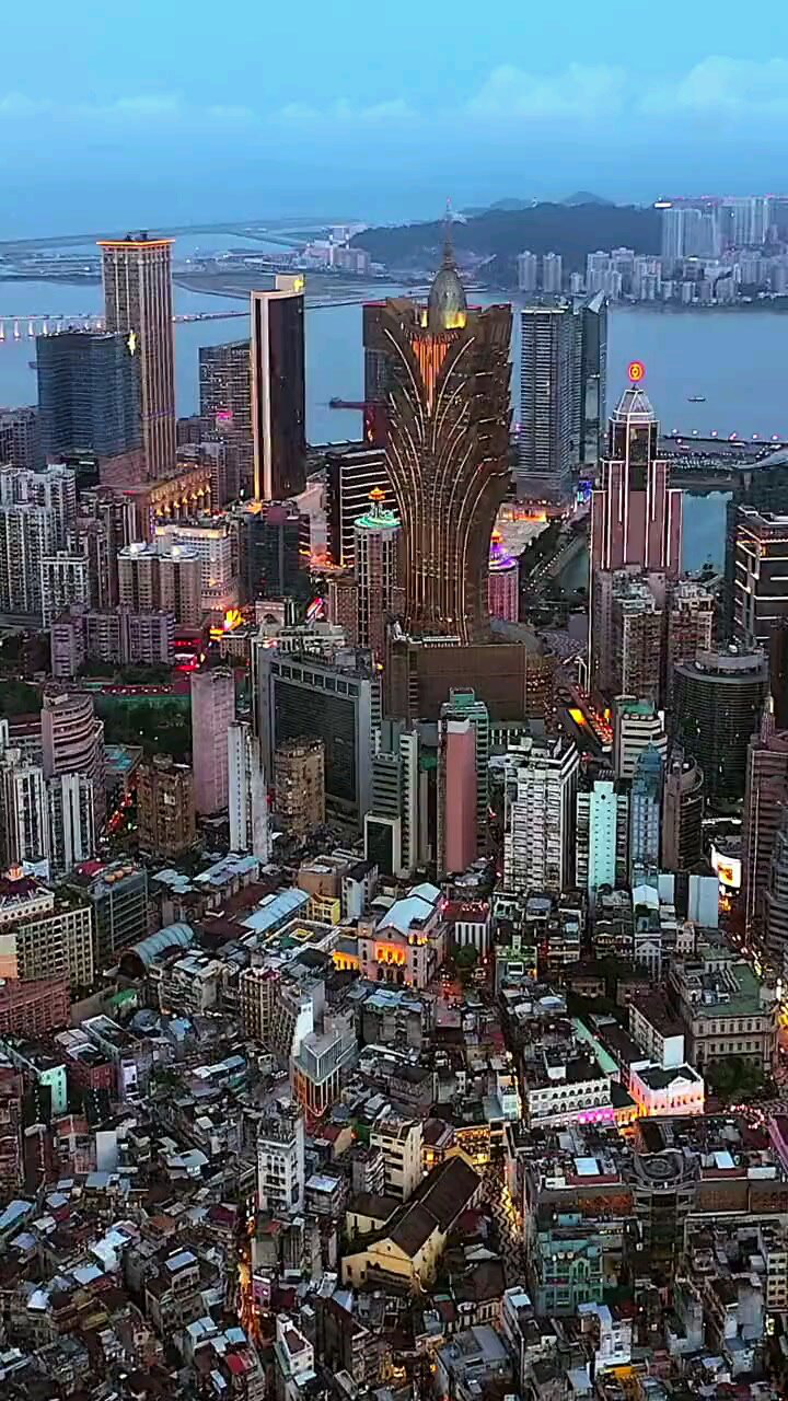 澳门全景航拍,祖国的掌上明珠,有条件一定要去!
