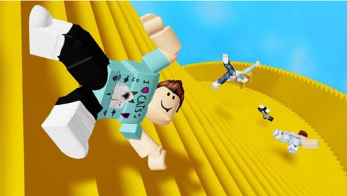 Roblox布娃娃坠落：在沙漠里放飞自我！体验超级吹风机！