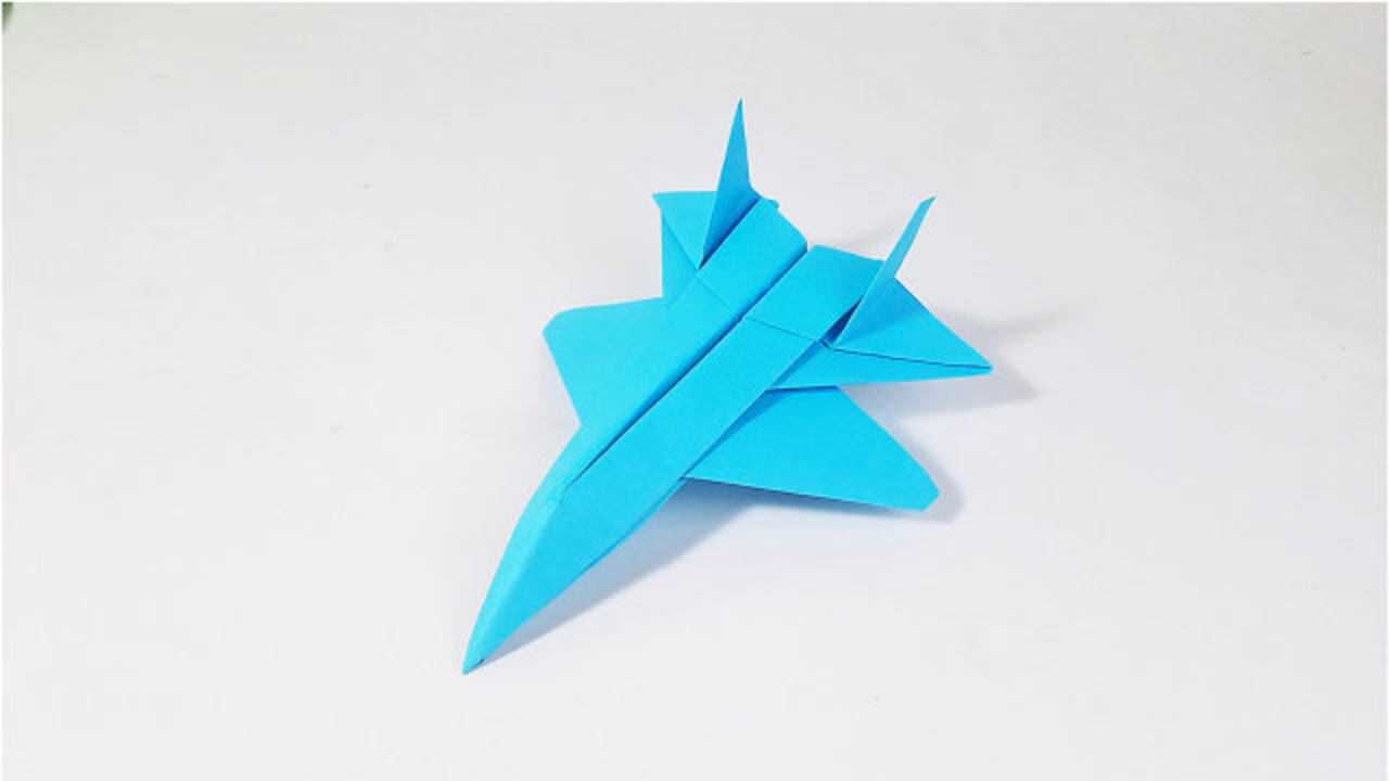教你折纸su-27战斗机,简单帅气纸飞机,儿童很喜欢