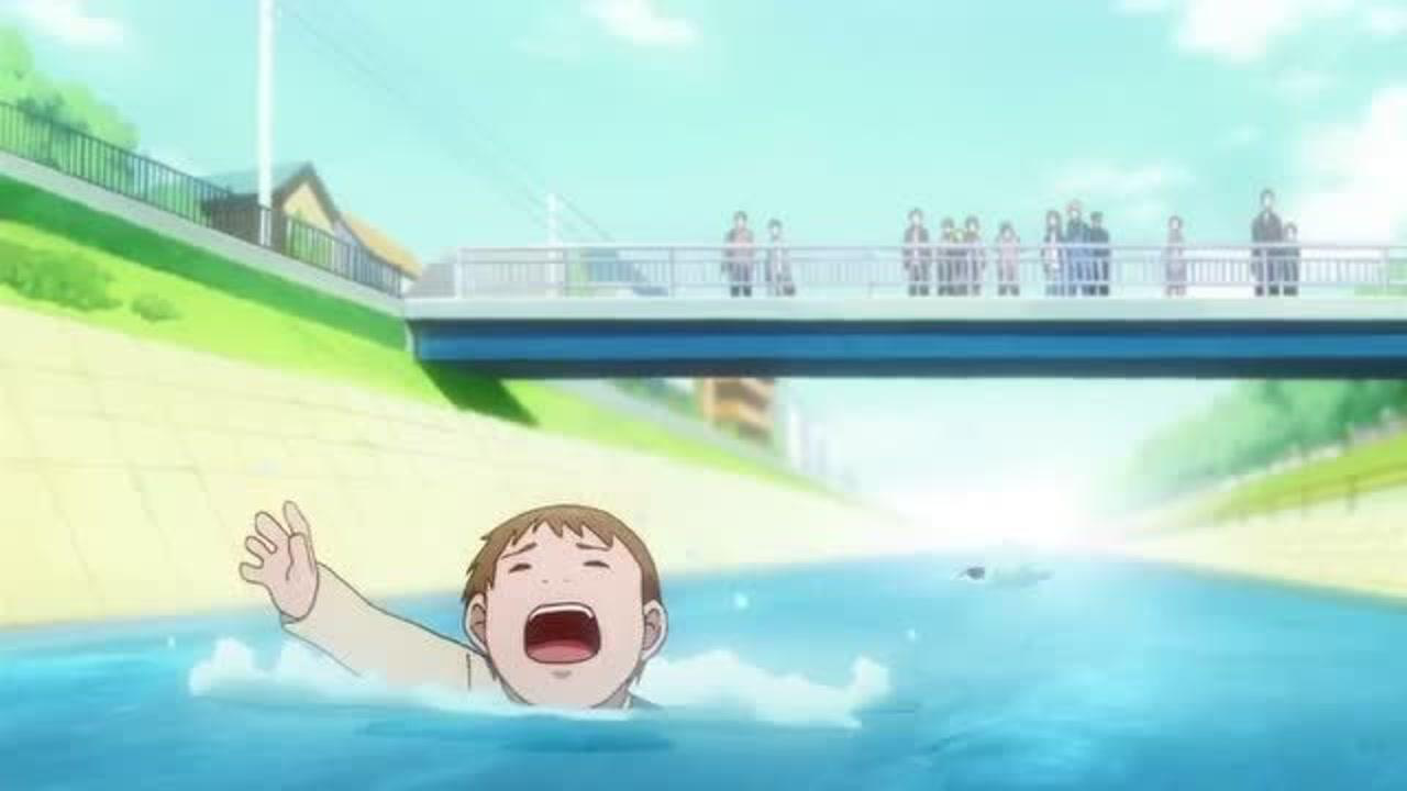 动漫男主救下溺水的小孩名字也不留转头就跑