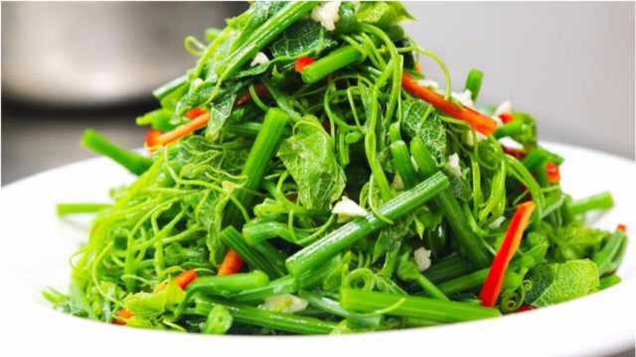 凉拌丝瓜尖怎么做好吃?大厨教你调凉拌汁方法,清脆爽口吃不够