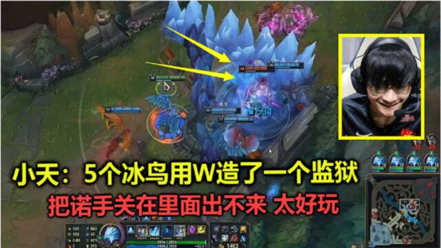 LOL:5个冰鸟有多贱?用5个W造一个监狱,把诺手关在里面出不去