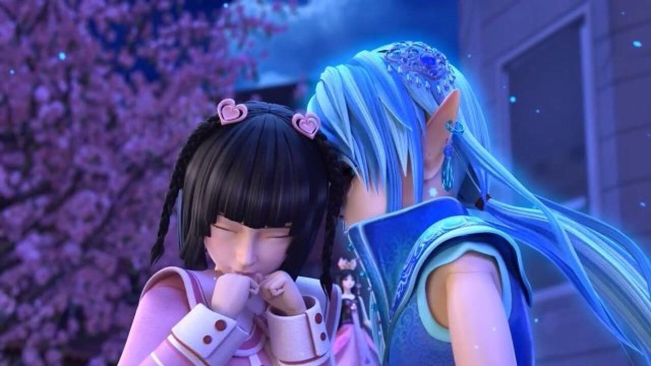 精灵梦叶罗丽水王子王默日常小甜蜜好甜腻啊