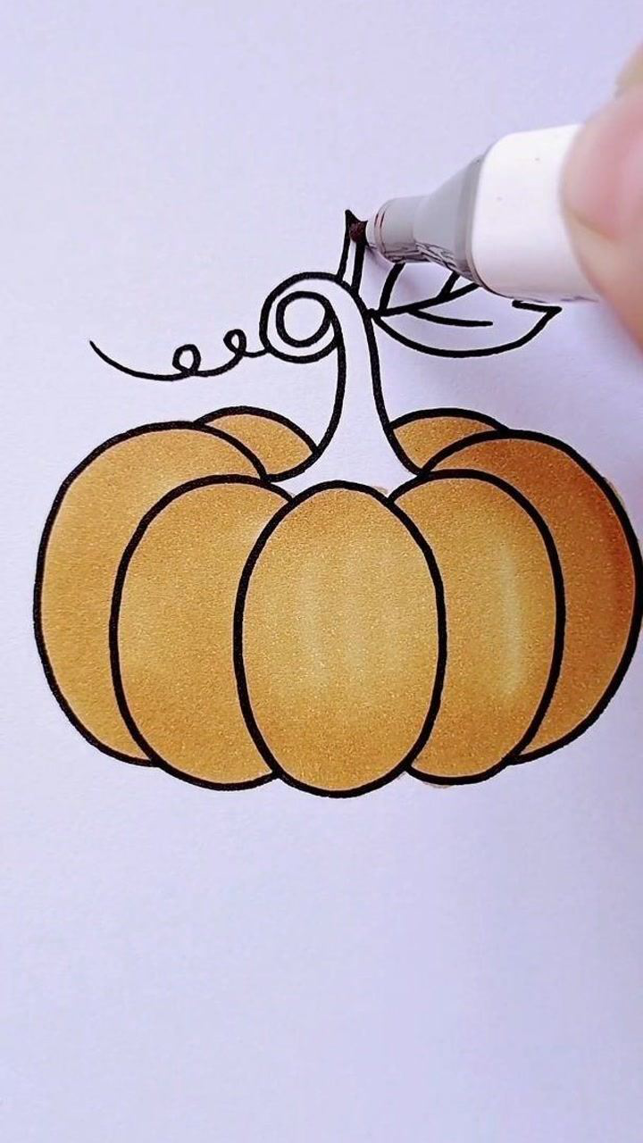 南瓜简笔画