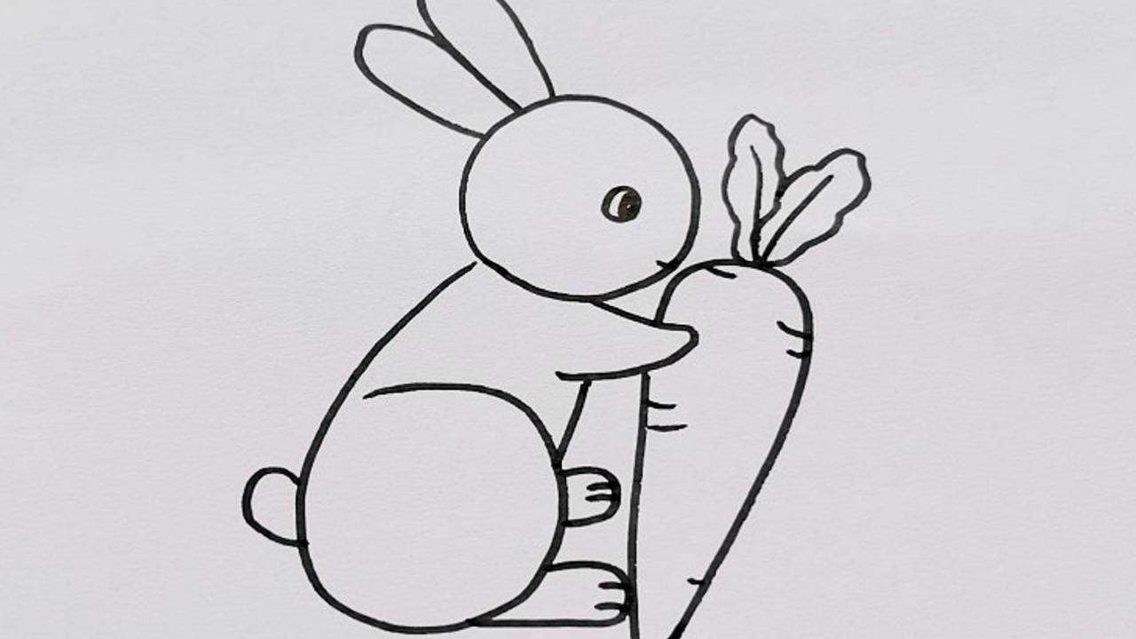 巧用数字603画小兔子小朋友一看兴趣就来了