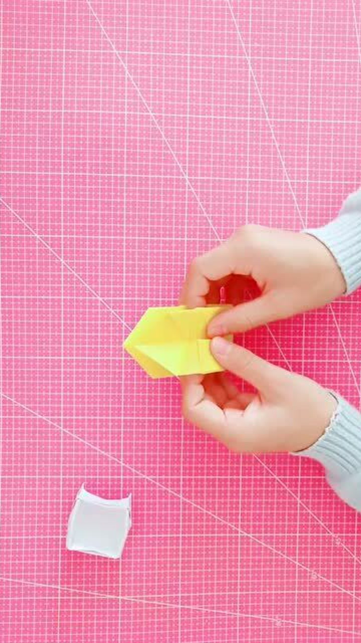 爱米手工屋 手工折纸摇篮床 折纸床 简单折纸婴儿床