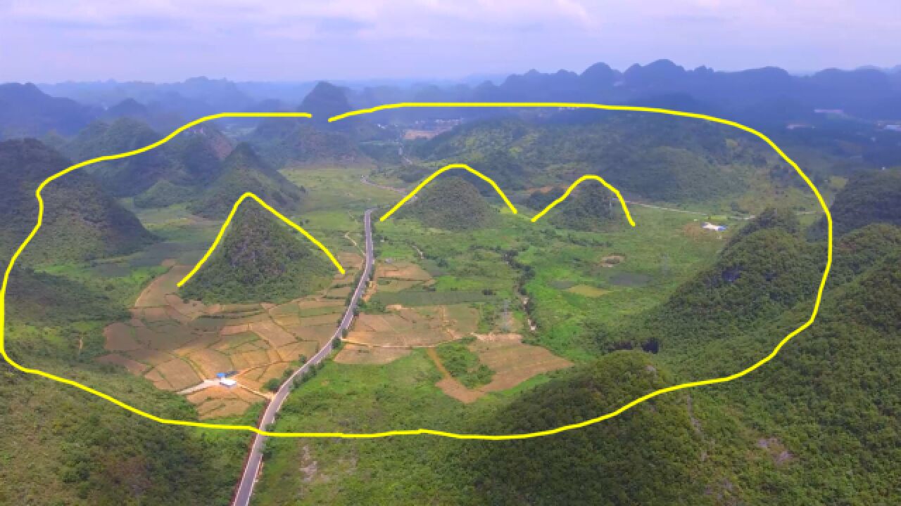 玉带环绕三座山形状独一无二堪称史诗级风水宝地