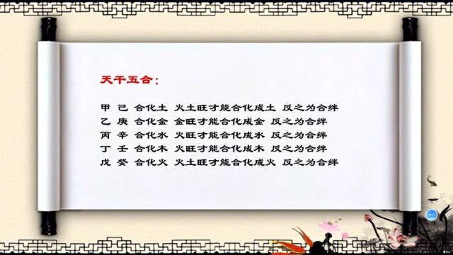 四柱八字命理学习(八)天干数及天干五合,李忠明