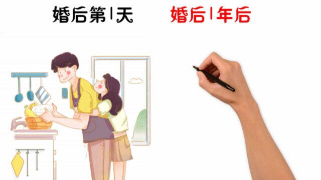 婚后第1天VS婚后1年后,有什么区别?一对比就扎心