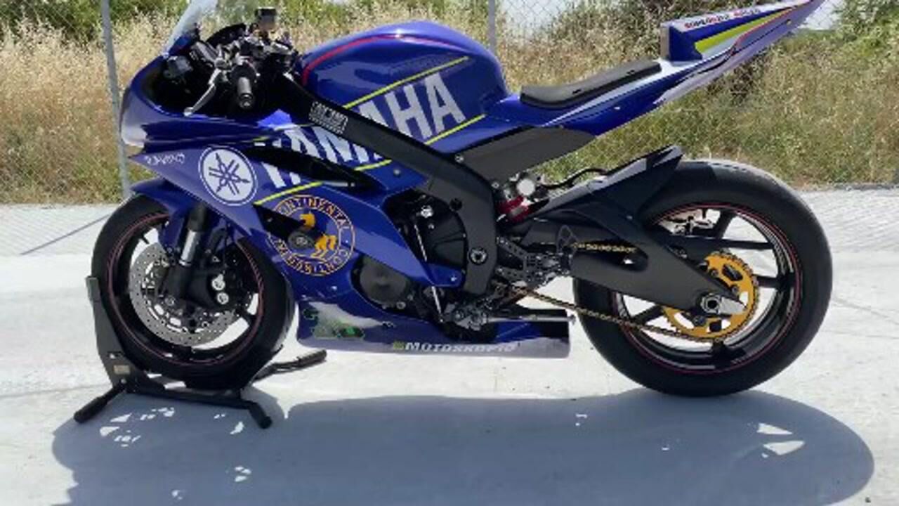 升级版雅马哈r6改装天蝎排气管声音震撼展示