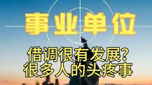 事业单位工作人员最怕什么事?遇到关系户?借调才是排第一