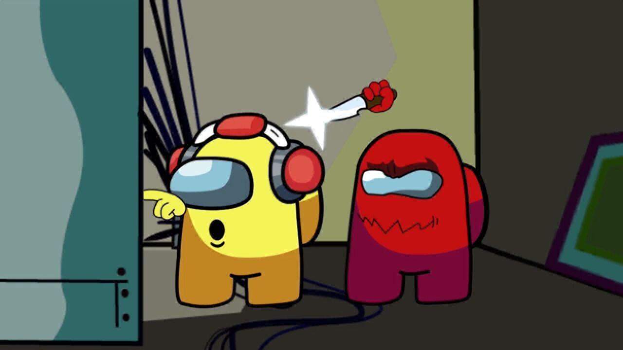 amongus内鬼杀我们之中游戏内鬼小红毫无压力获胜