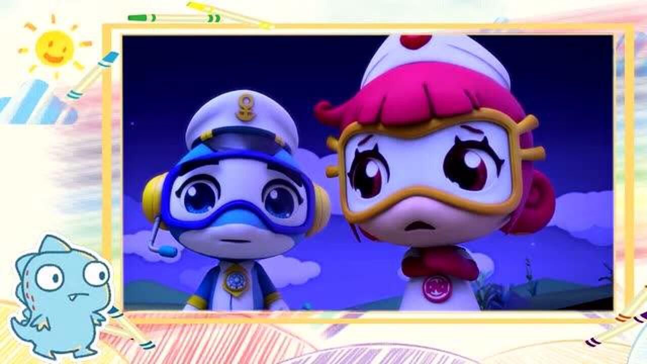 海豚帮帮号简笔画和瑞克斯一起画智慧的船长柯蓝波吧