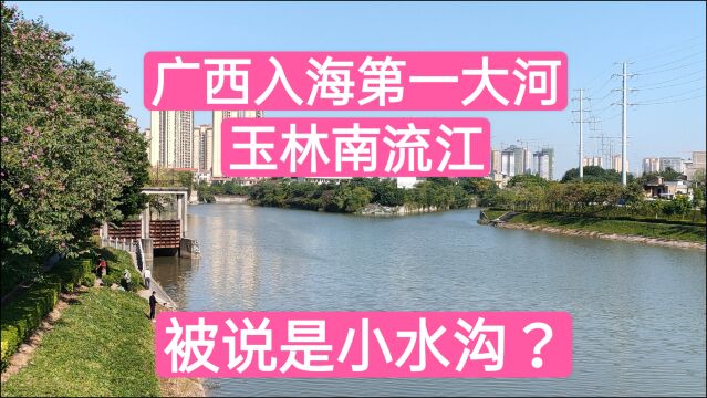 广西独流入海第一大河:玉林南流江,被说像一条水沟,知道为何吗