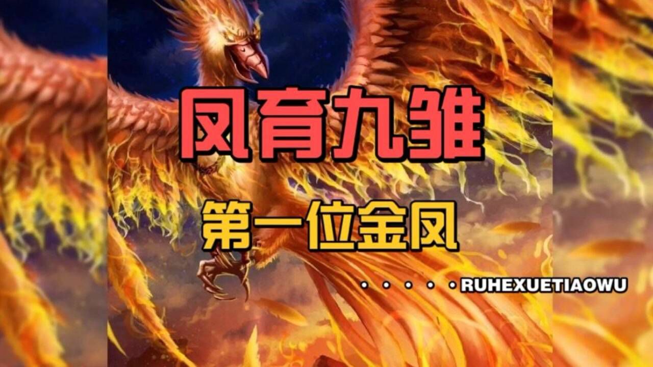 中国上古神话故事86凤育九雏排行榜首位金凤
