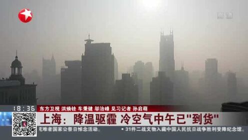 上海：降温驱霾  冷空气中午已“到货”