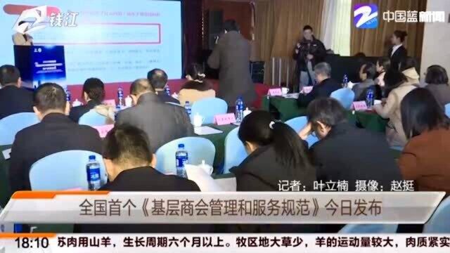 优化管理过程!全国首个《基层商会管理和服务规范》正式发布