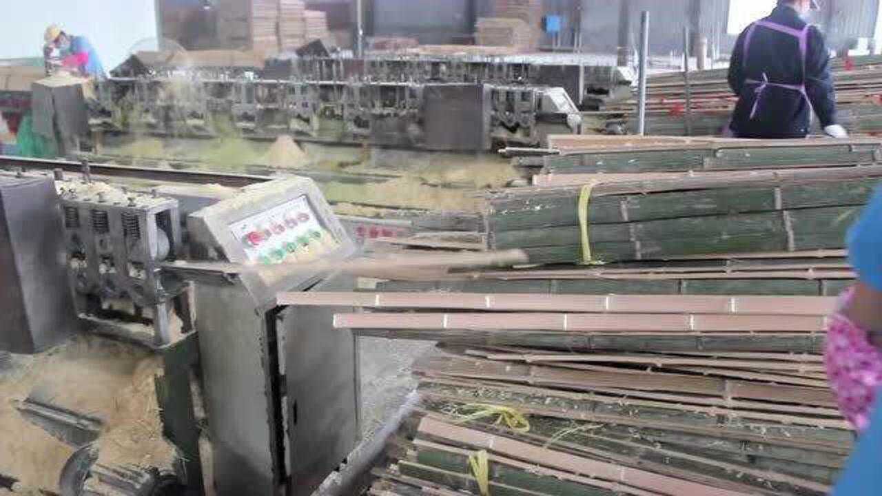 第一次见!竹板原料竹子竹片加工全过程_高清1080P在线观看平台_腾讯视频