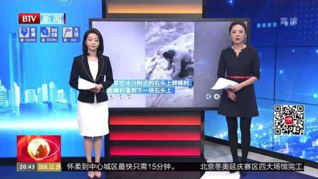 西藏那曲:“冒险王”跌落冰河前画面曝光 目前仍搜救无果