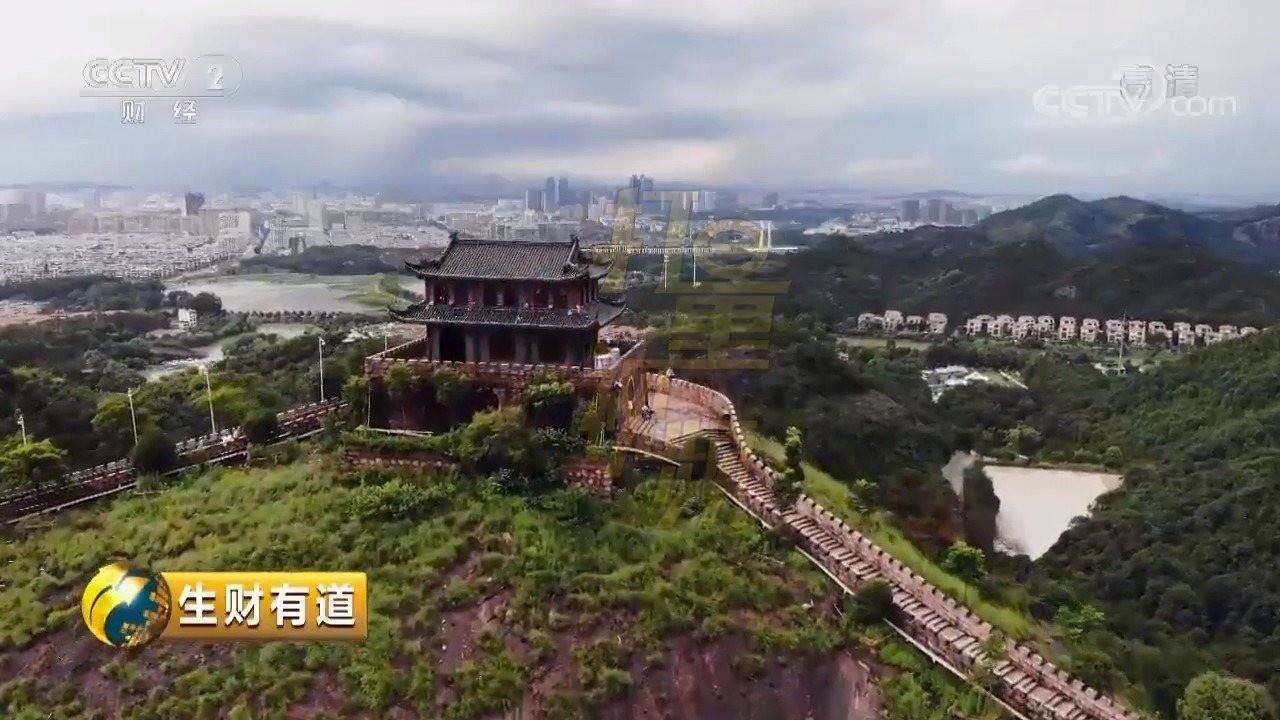 航拍浙江永康小長城,休閒爬山,鍛鍊身體的好去處