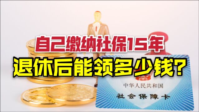 灵活就业人员,缴15年最低档社保需要多少钱?退休后能领多少钱?