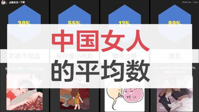 你对女人一无所知,中国女人的平均数