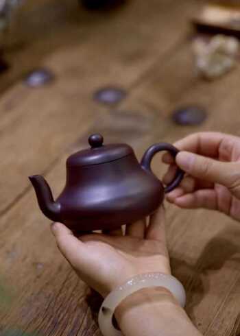 君德壶100目紫茄泥