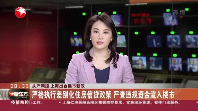 严格执行差别化住房信贷政策 严查违规资金流入楼市