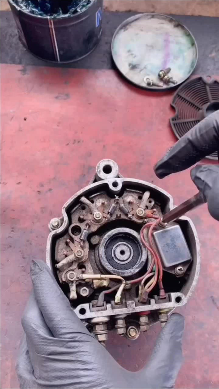 内调发电机改外接调节器,真是个高手