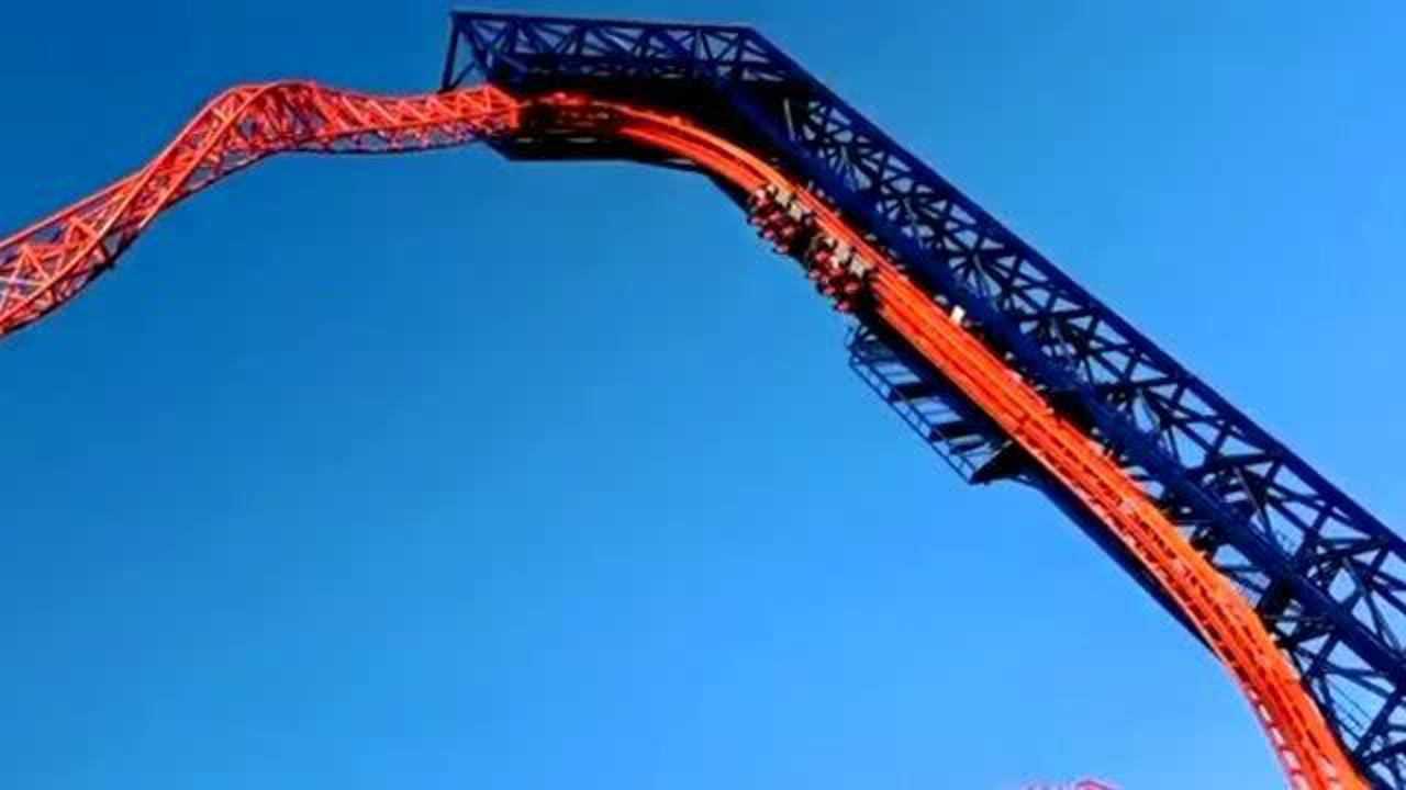 温州游乐园过山车我害怕了