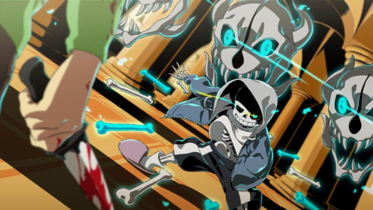 传说之下终极对决sans与小花联手两人合力大战chara