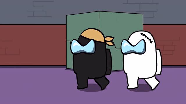 amongus 在我们之间内鬼杀的游戏 可爱黄色小狗牺牲了