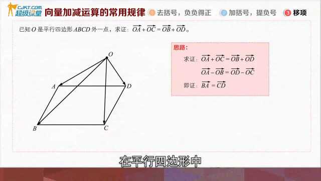 超级课堂寒假学习,彻底搞懂向量减法的运算规律